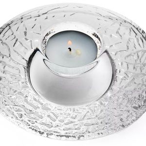 Orrefors Discus Votive Candleholder